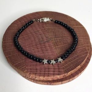Black & Silver Star Bracelet